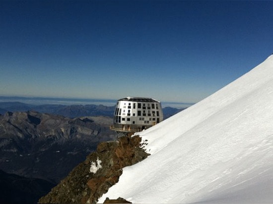 Refuge du Goûter: Raum-Alter autarke alpine Hütte ist das höchste Gebäude in Frankreich