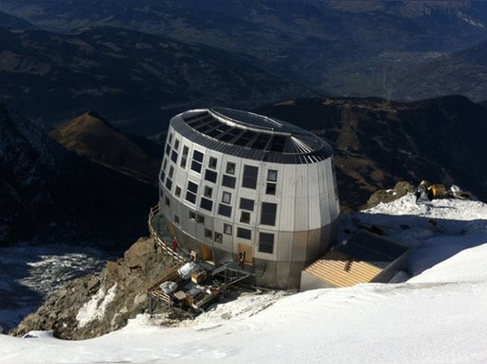 Refuge du Goûter: Raum-Alter autarke alpine Hütte ist das höchste Gebäude in Frankreich