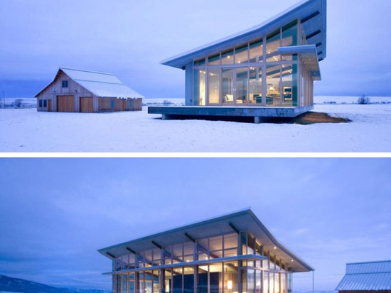 Architekten Olson Kundig entwarfen dieses Haus in Nordost-Oregon.