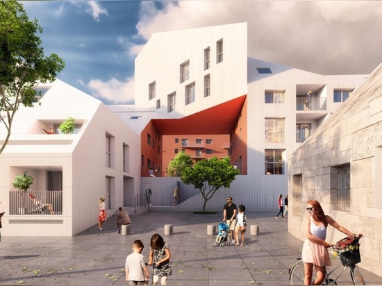 MVRDV, zum der historischen französischen Stadt mit modernem, ökologischem Entwurf zu verbessern