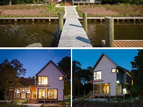 Ein neues Haus auf der Intracoastal Wasserstraße durch Gardner Architects