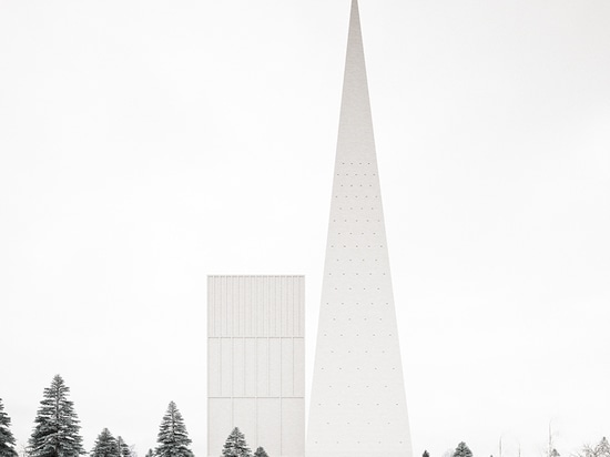 förstberg Heidekraut entwirft eine Leuchtturm-Modellkirche für einen Wettbewerbseintritt in Finnland