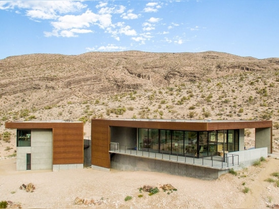 Hoogland-Architekturentwürfe Arroyo-Haus für steifen Wüstenstandort in Süd-Nevada