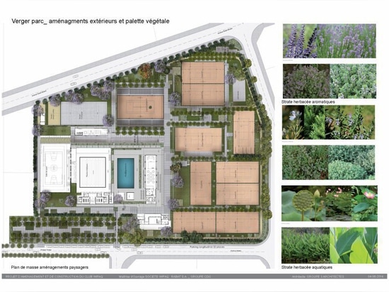 üppiges Grün im wifaq Sportverein reflektiert Rabats landwirtschaftliche Vergangenheit, durch architectes groupe3