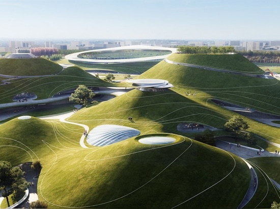 Bauarbeit fängt auf Sportcampus der WÜTENDEN Architekten in Quzhou, Porzellan an