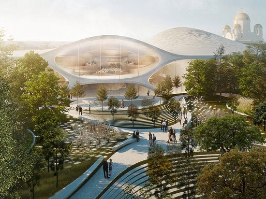 Zaha Hadid Architects, zum des Konzertsaals für philharmonisches Orchester Ural zu entwerfen