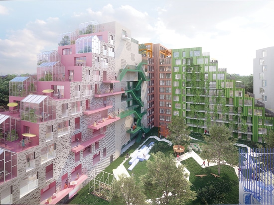 Manuelle Gautrand Designs Futuristic Housing-Block für Amsterdam