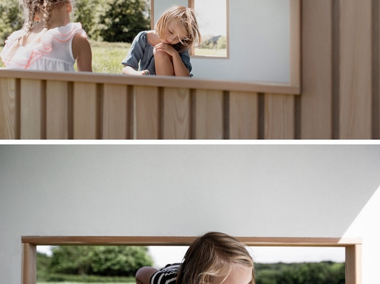 Dieses Outdoor-Spielhaus für Kinder wurde von modernem skandinavischem Kabinendesign inspiriert