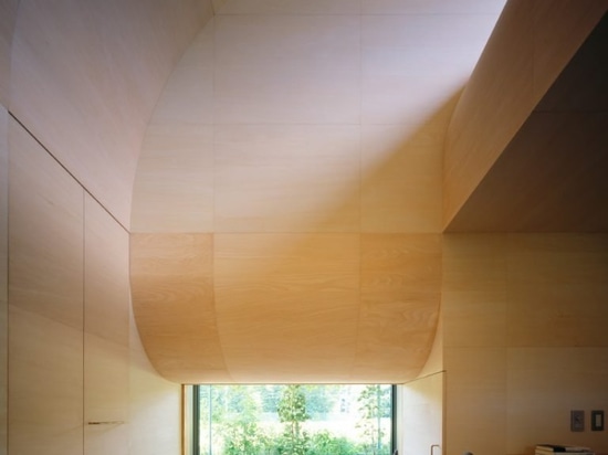 tunnel von takehiko suzuki architects ist eine kleine Hütte in Tokio, die mit verkohlter japanischer Zeder verkleidet ist