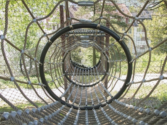 Kletterpfad im Nygårdsparken, Bergen, Norwegen