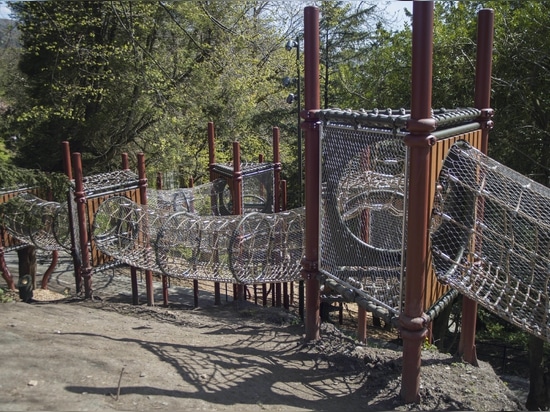 Kletterpfad im Nygårdsparken, Bergen, Norwegen