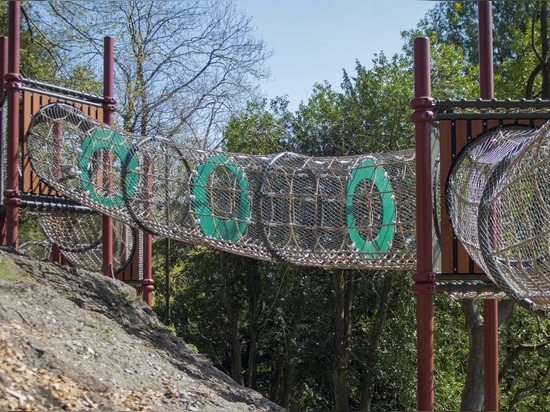 Kletterpfad im Nygårdsparken, Bergen, Norwegen