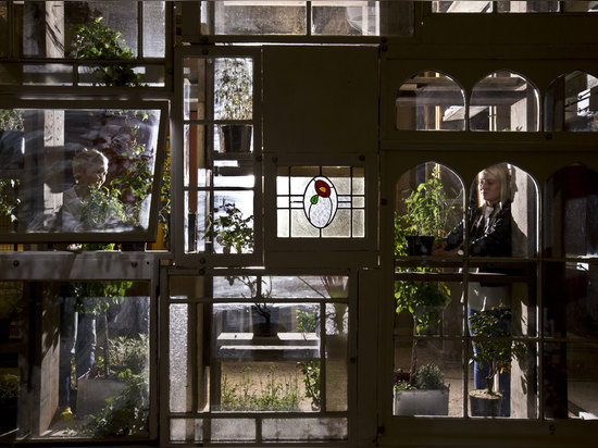 Die Bartlettbirne-Schule der Architektur, der Zeilensprung-Garten, London