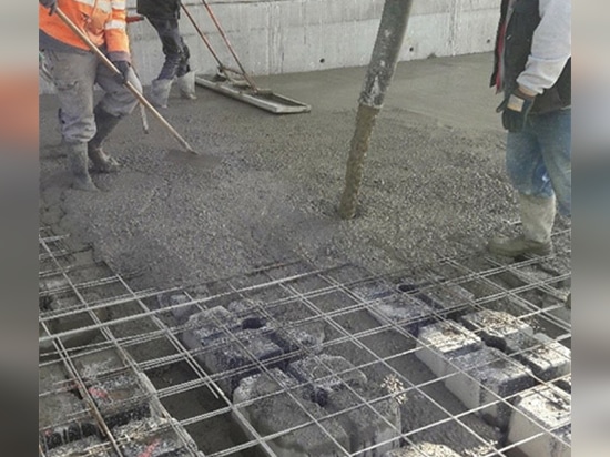 Post-tensioned and lightened slabs with U-Boot® Beton for the multi-level parking in Reims