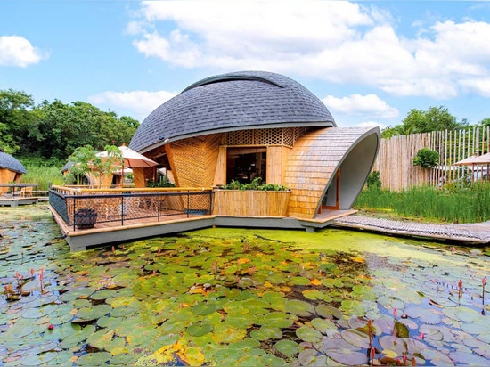 Von Schildkröten inspirierte Hüttendesigns sind ein Merkmal dieser Öko-Lodge in Thailand