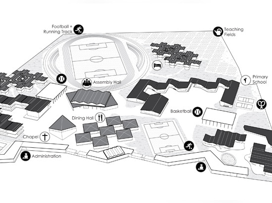 der Vermächtniscampus-Aufstellungsortplan