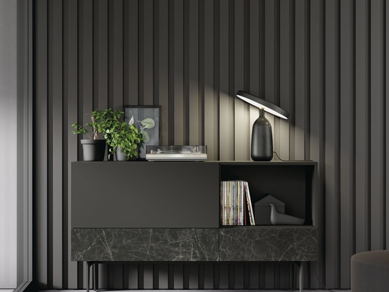 Sideboard von ON COMPACT mit Keramik und neuen Lattenrosten