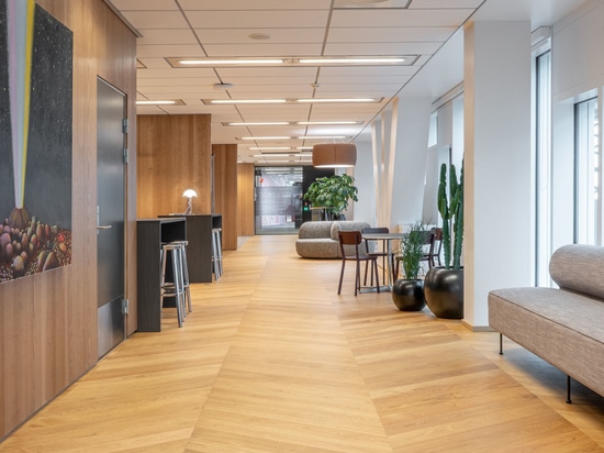 Dennebos Fußbodenbelag aus hochwertigem Chevron in der Farbe N.09