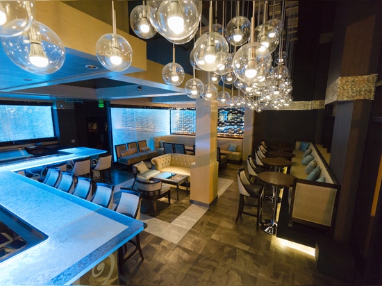 Gewerbliche Glasbar - Aqua Lounge L.A.