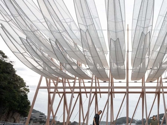 Ein kinetischer Pavillon am Meer bringt Leben auf eine chinesische Insel zurück