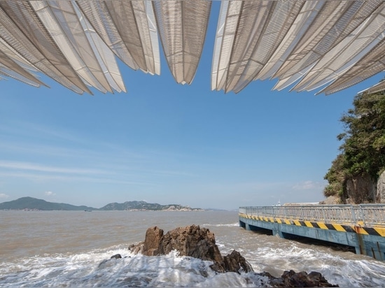 Ein kinetischer Pavillon am Meer bringt Leben auf eine chinesische Insel zurück