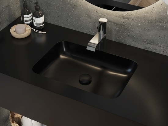 Orion Deep Corian® Einzelwaschbecken für die Wandmontage