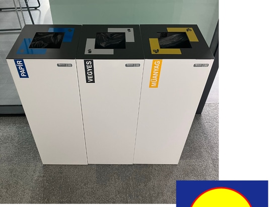 Lidl Ungarn recycelt mit dem Recyclingbehälter Alicante