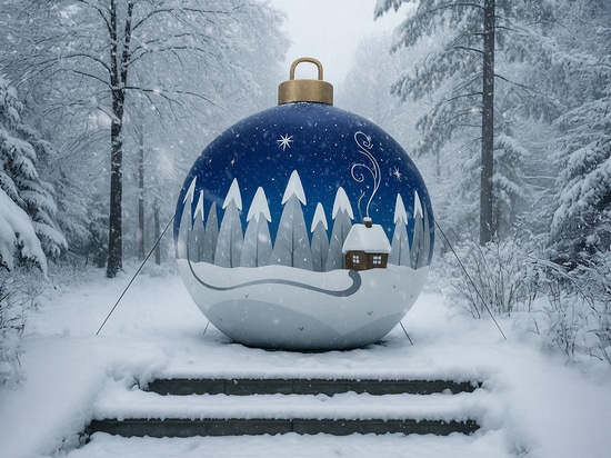 Dekorationen für Weihnachten: XXL-Aufblasbare Figuren