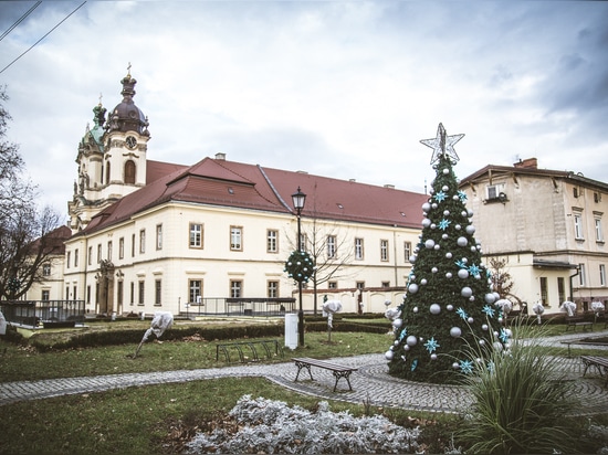 Weihnachtsbaumhüllen: eine tolle Idee für Blumentürme im Winter