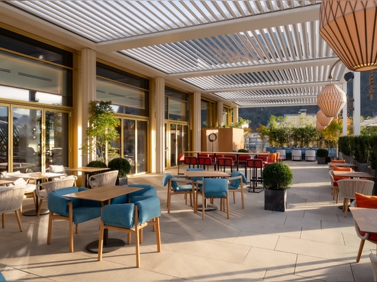 KE gestaltet das exklusive Rooftop des neuen Falkensteiner WaltherPark – Bozen: eine Oase aus Design und Komfort mit einzigartigem Dolomitenblick