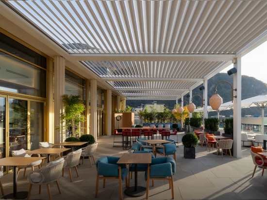 KE gestaltet das exklusive Rooftop des neuen Falkensteiner WaltherPark – Bozen: eine Oase aus Design und Komfort mit einzigartigem Dolomitenblick