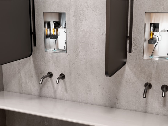 Duten T535 Unterputz-Seifen-Wasser-Modul, mit Spiegel A880