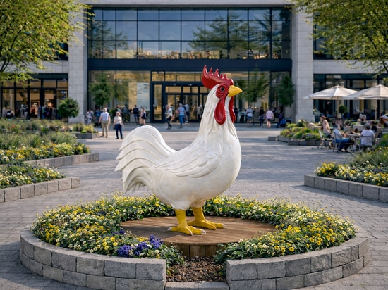 Osterfiguren als städtische Frühlingsaussagen