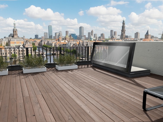 Neue Generation verglaster Dachausstieg mit Edge-to-Edge-HR+++-Glas