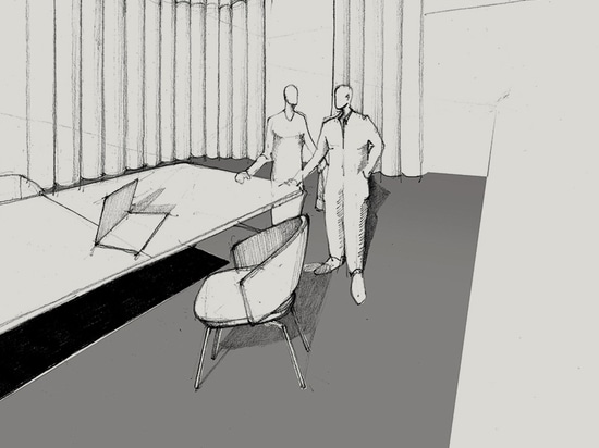 Auf dem Salone del Mobile spricht Ferruccio Laviani über Mara Arena und die Entwicklung des Systems Elle