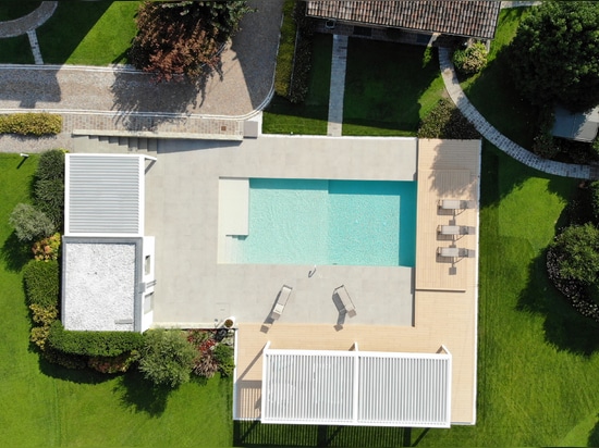Architektur des Schattens und Landscape Design: KE und Myrtha Pools, für eine Privatresidenz im Val Camonica
