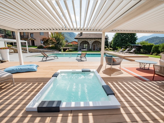 Architektur des Schattens und Landscape Design: KE und Myrtha Pools, für eine Privatresidenz im Val Camonica