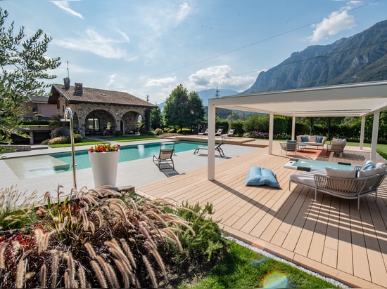 Architektur des Schattens und Landscape Design: KE und Myrtha Pools, für eine Privatresidenz im Val Camonica