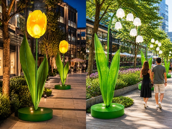 Sommerdekorationen: saisonale Installationen, die öffentliche Räume verwandeln