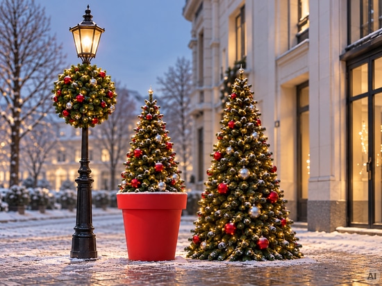 Von Sommerblumen bis hin zu Weihnachtsdekoration: ein Wechsel der Jahreszeiten