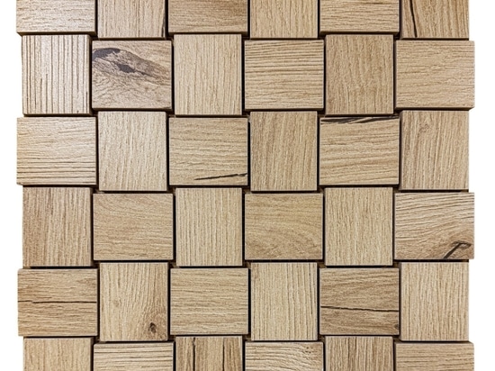 Deep Wood Decoro mosaico Dorato