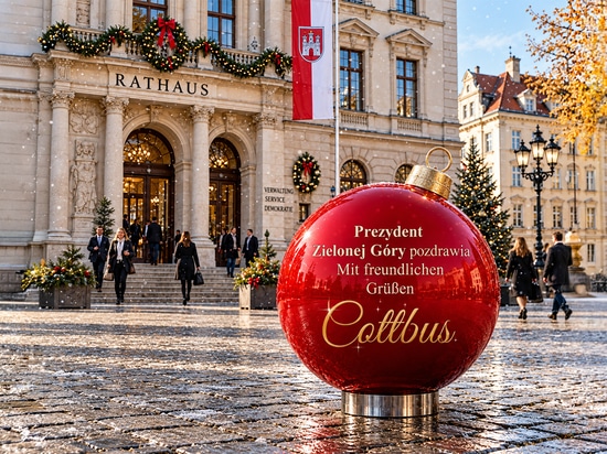 Bedeutungsvolle Weihnachtsdekoration: XXL-Kugeln mit einer Botschaft