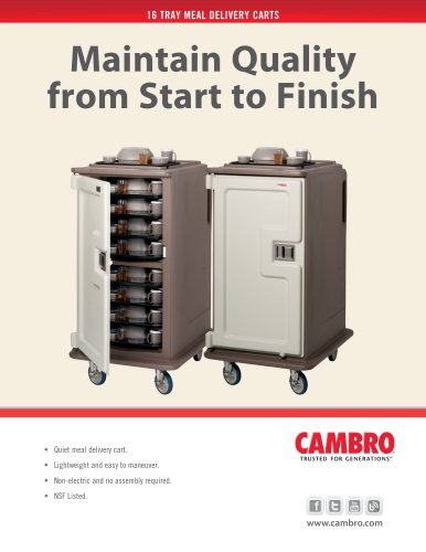 16 TRAY MEAL DELIVERY CARTS