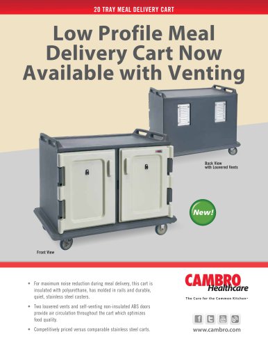 20 TRAY MEAL DELIVERY CART