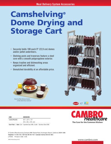 Camshelving® Dome Drying and Storage Cart