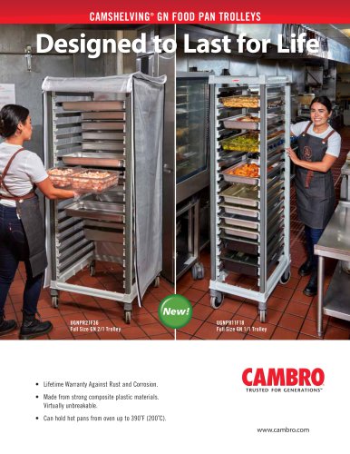 CAMSHELVING®  GN FOOD PAN TROLLEYS