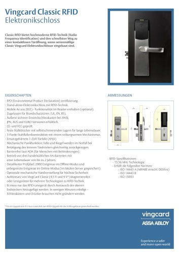 Vingcard Classic RFID