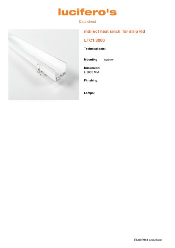 File H Indirect heat sinck for strip led