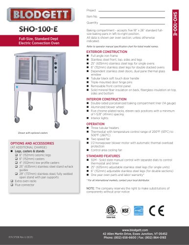 SHO-100-E-product sheet