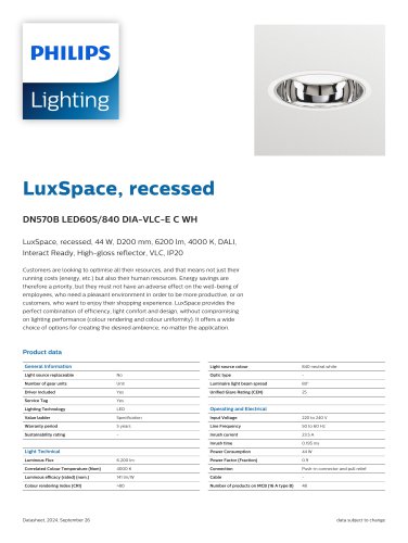 LuxSpace, recessed